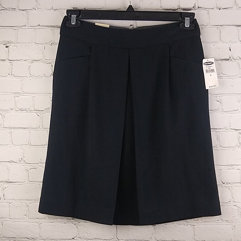 New Old Navy Skirt Navy Blue 2  Faint Pinstripes